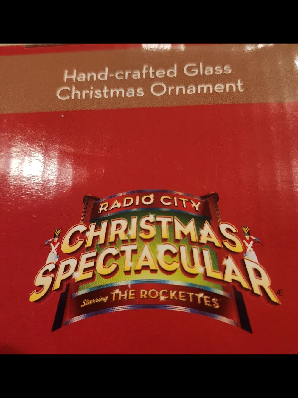Radio City Christmas Spectacular  Hand-crafted Glass Nativity Ornament
